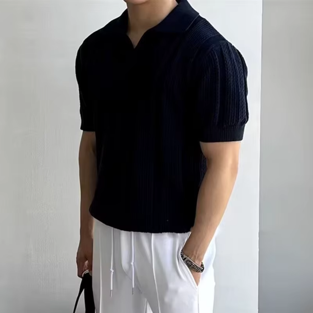 Giulio – Der zeitlose Strick-Poloshirt für einen stilvollen Auftritt