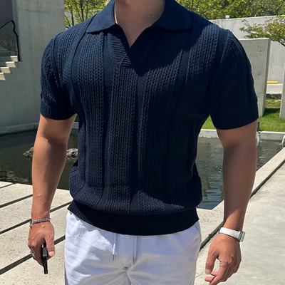 Giulio – Der zeitlose Strick-Poloshirt für einen stilvollen Auftritt