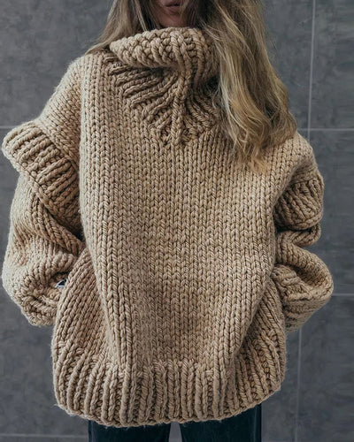 Modisches Pulloverkleid für Frauen aus Strick - Feline